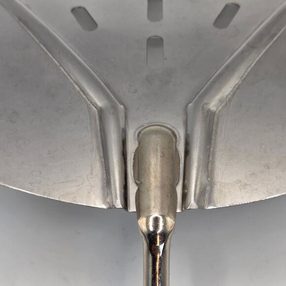 Vintage Foley MPLS Stainless Wide Slotted Spatula Turner Black Handle USA - Picture 4 of 6